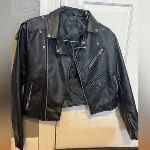 Faux leather jacket